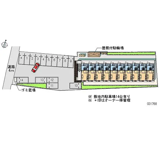 ★手数料０円★常総市水海道宝町　月極駐車場（LP）